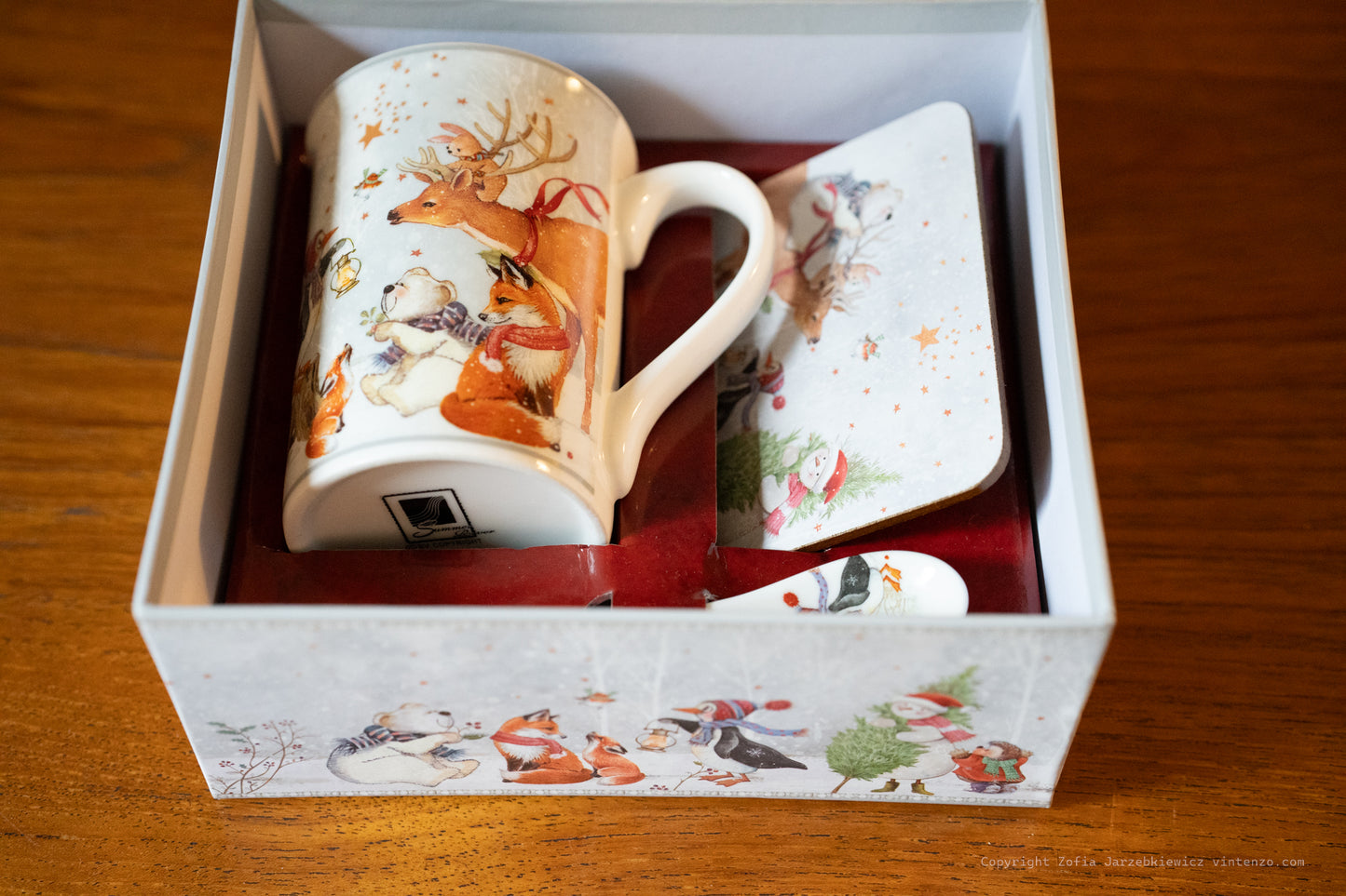 Christmas Mug, Coaster and Spoon Set