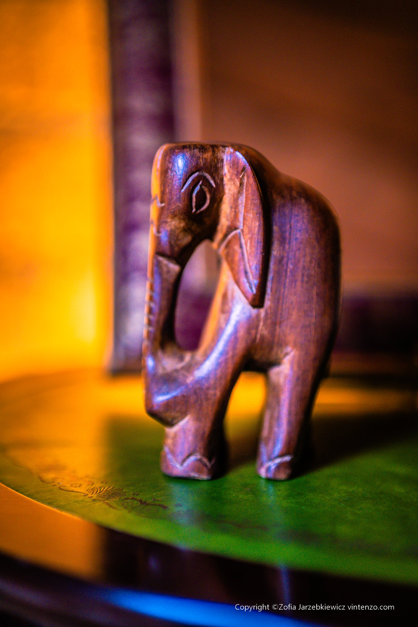 Small Wooden Elephant