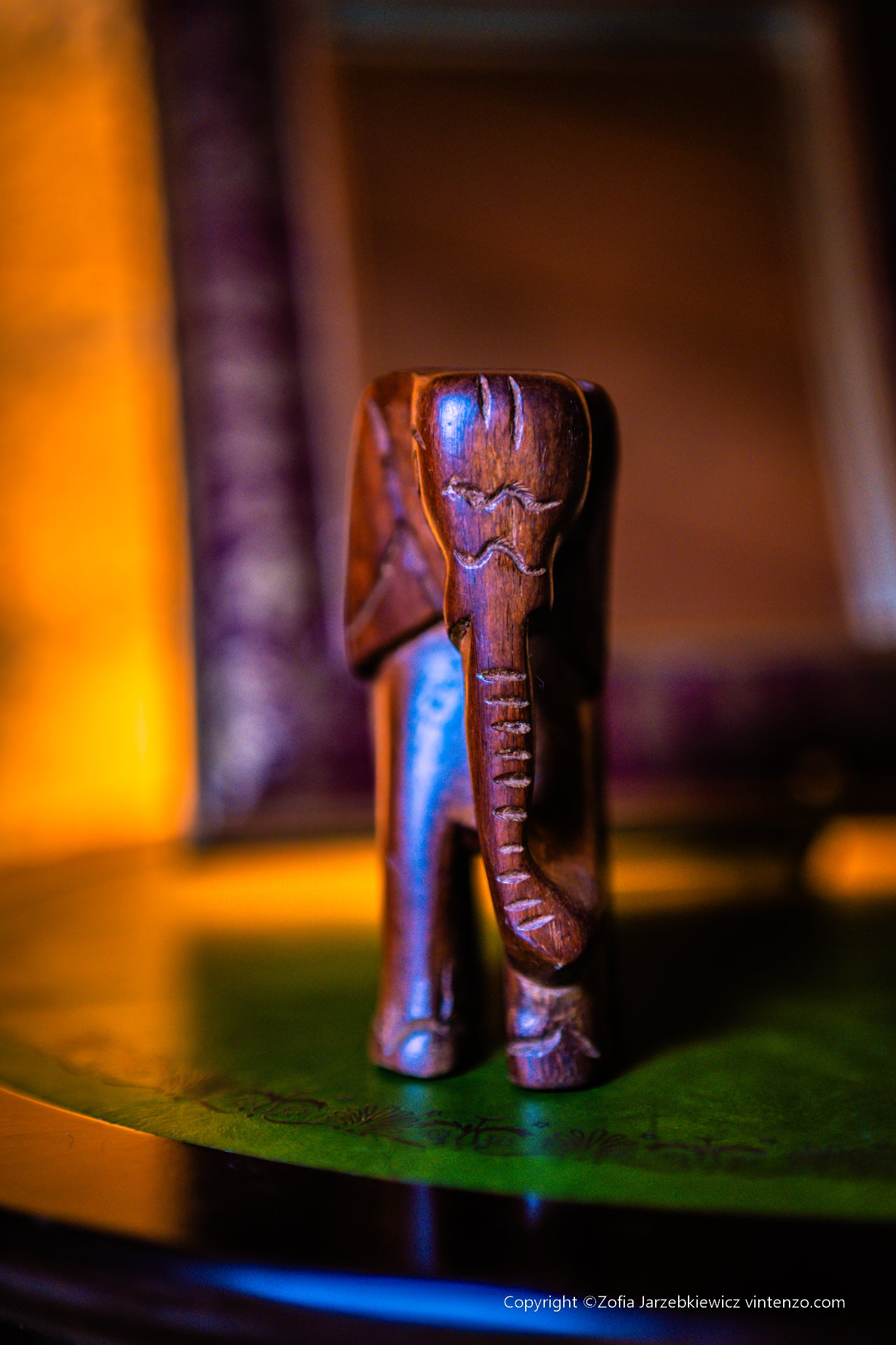 Small Wooden Elephant
