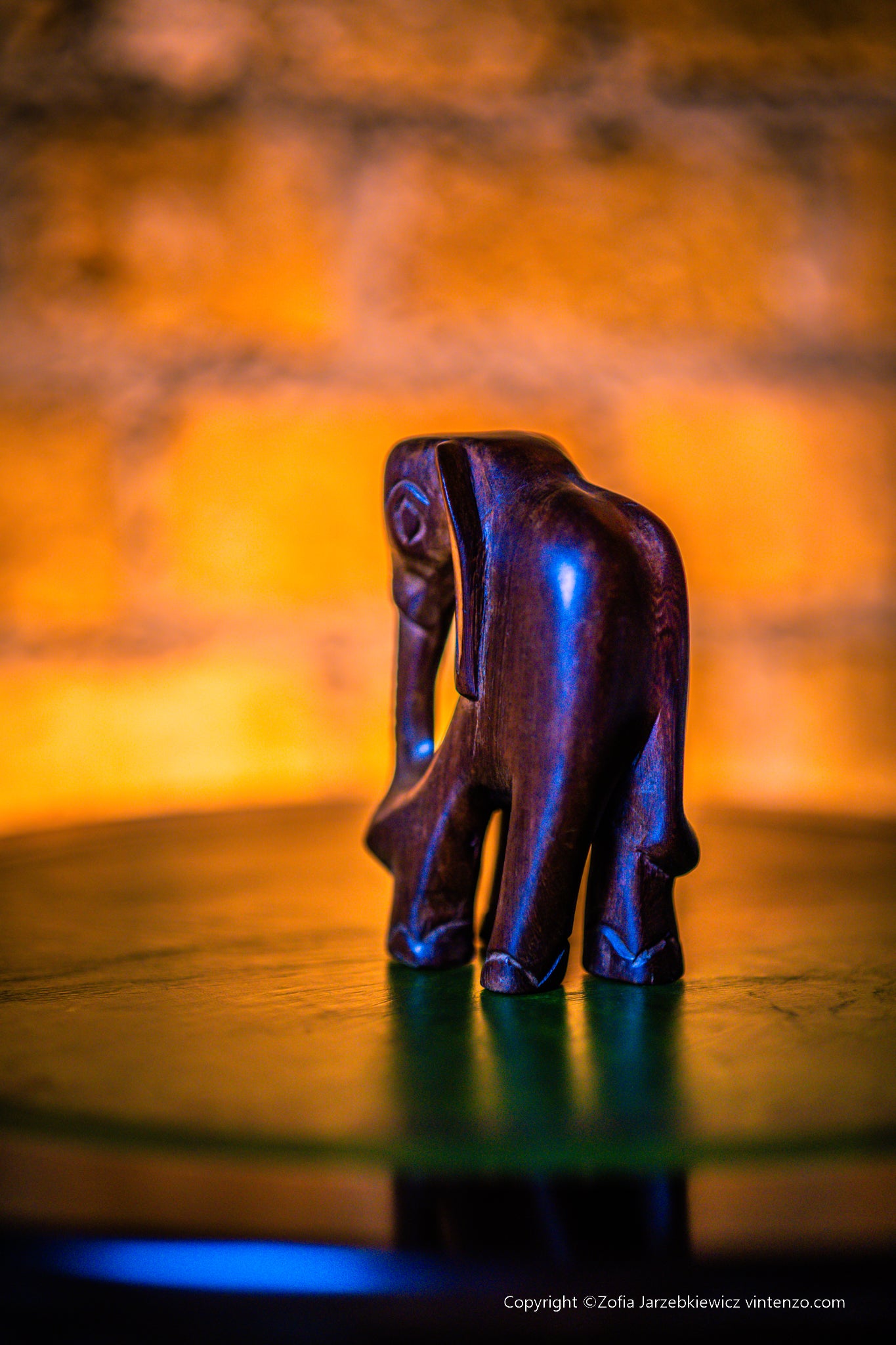 Small Wooden Elephant