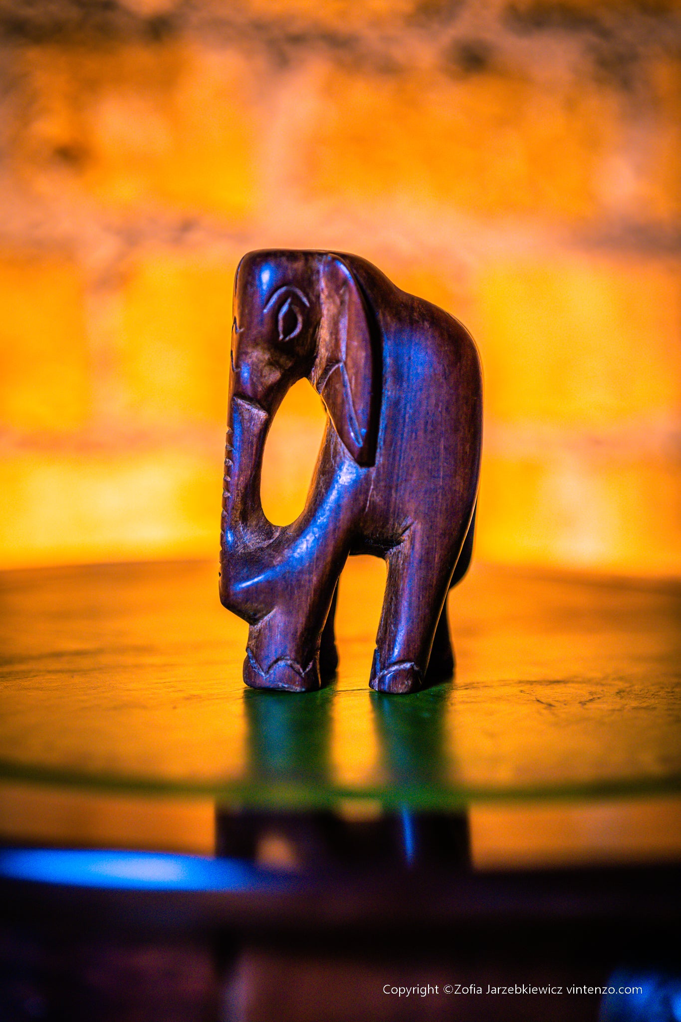 Small Wooden Elephant