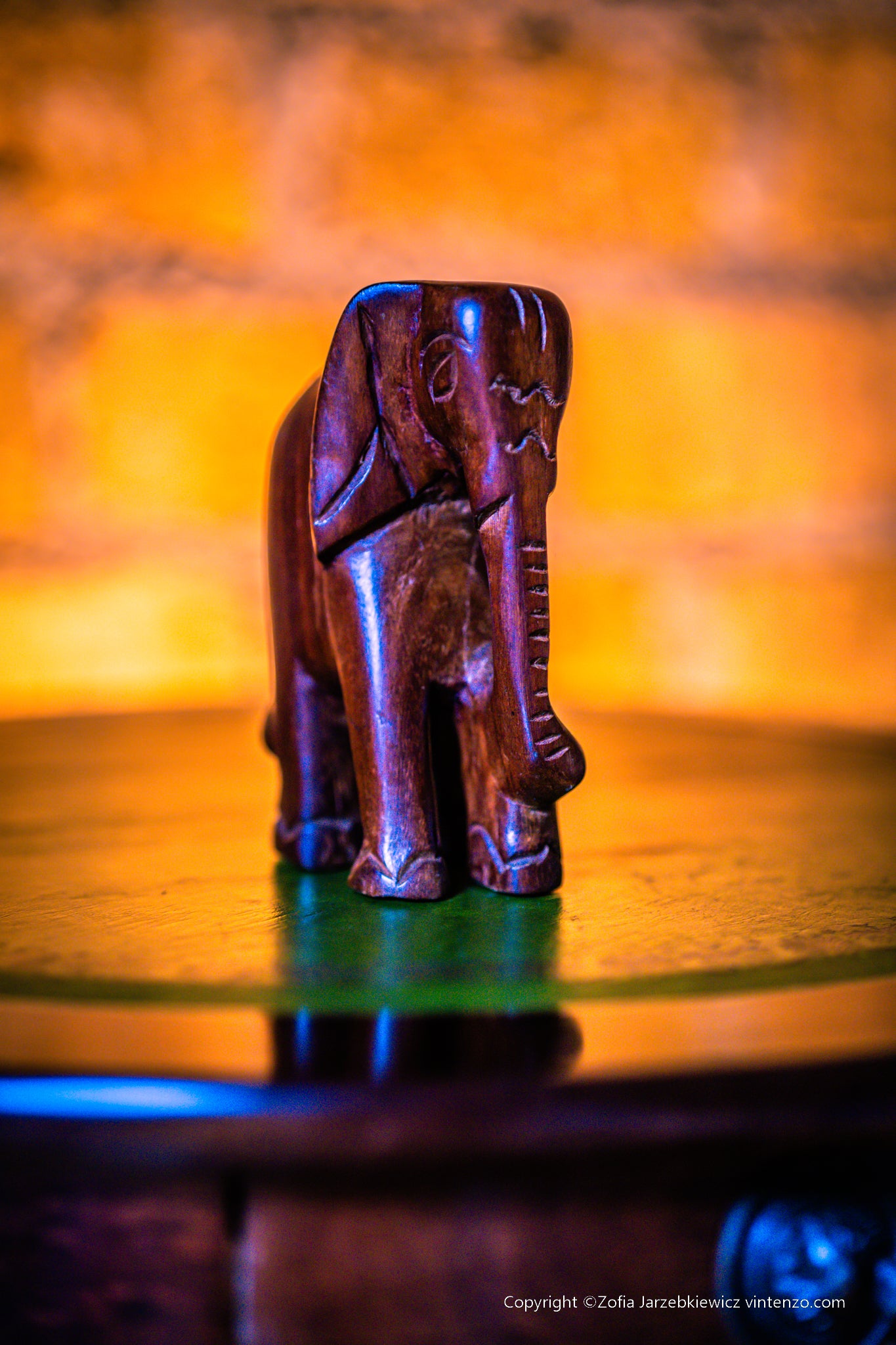 Small Wooden Elephant