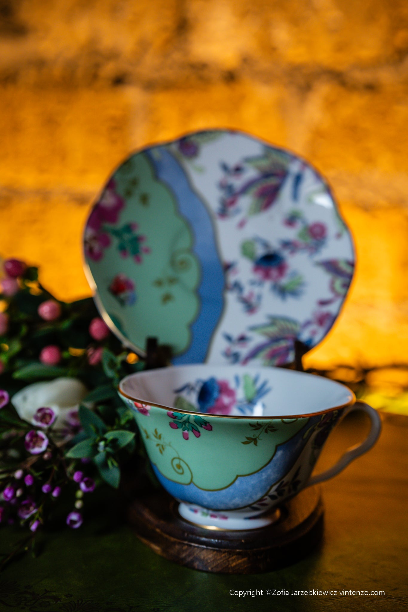 Wedgwood Butterfly Bloom Tea Cup with Saucer