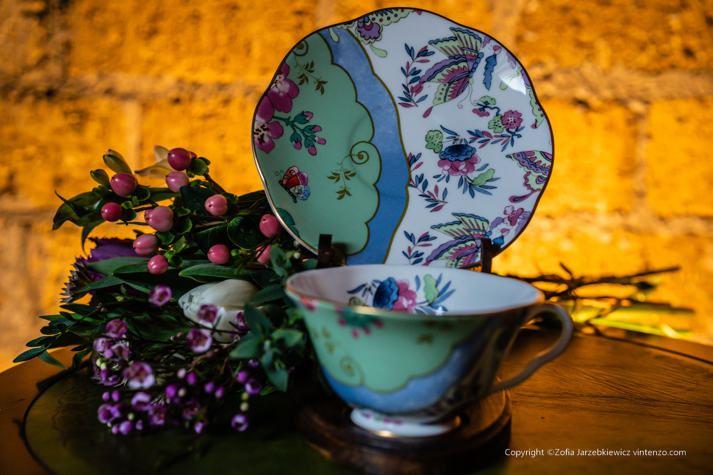 Wedgwood Butterfly Bloom Tea Cup with Saucer