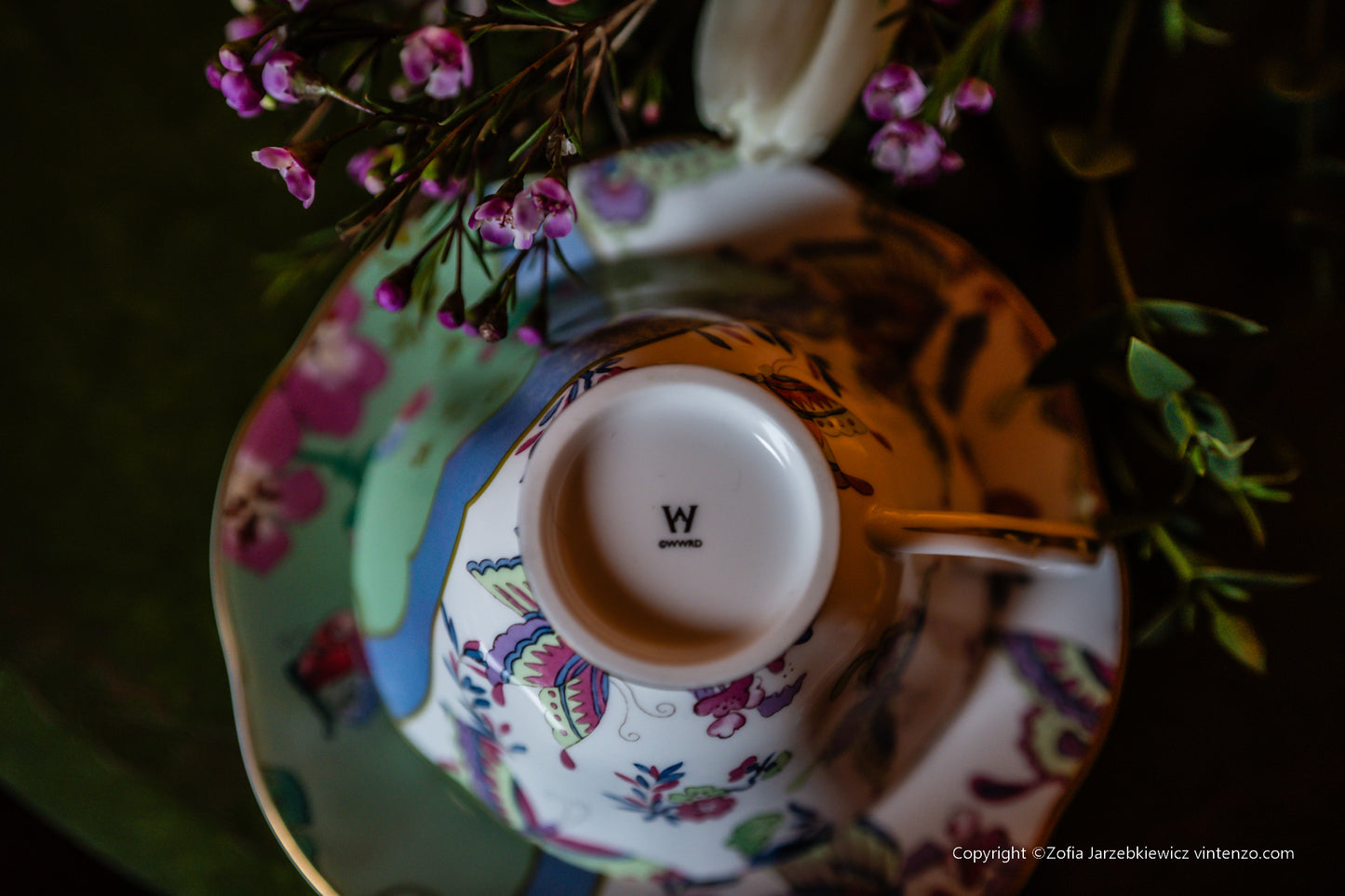 Wedgwood Butterfly Bloom Tea Cup with Saucer