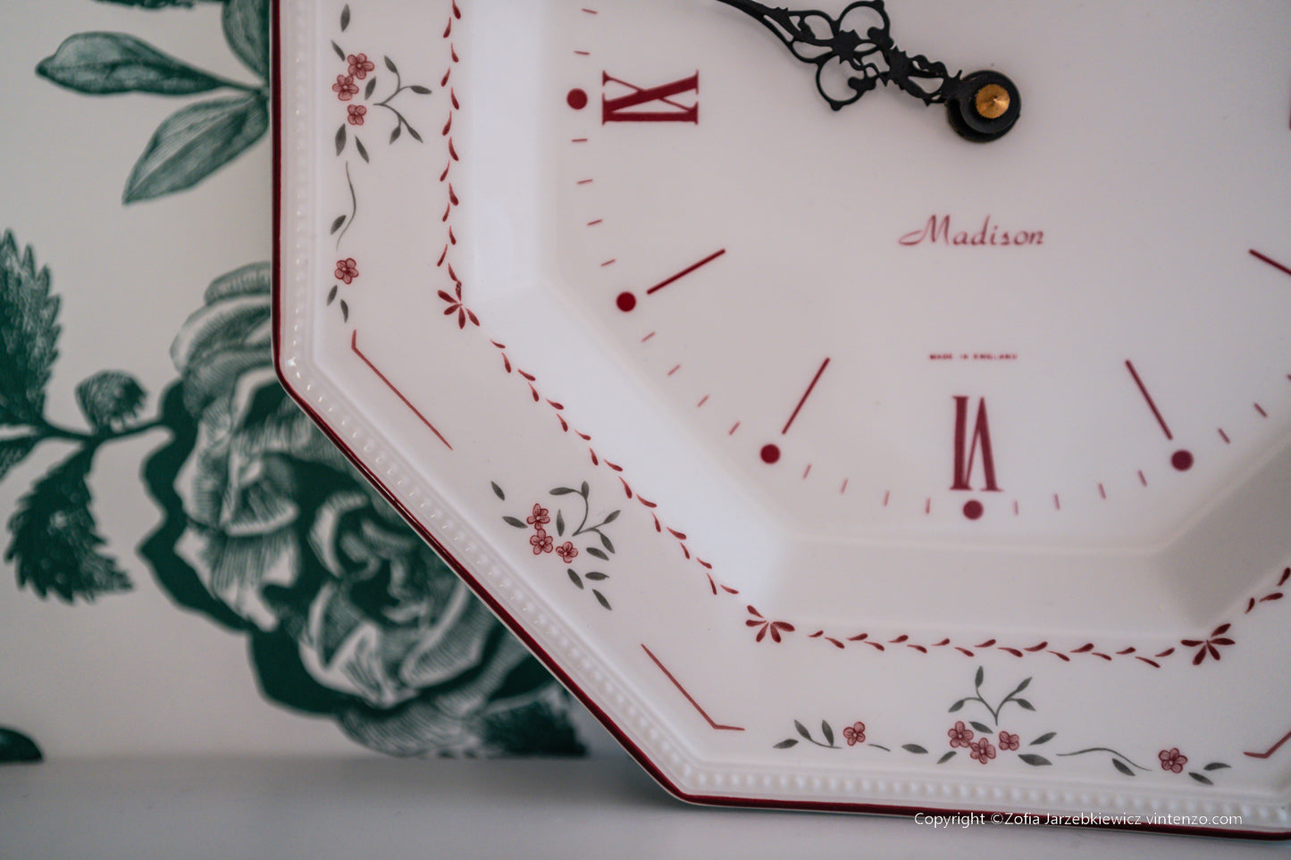 Johnson Brothers Madison Ceramic Wall Clock