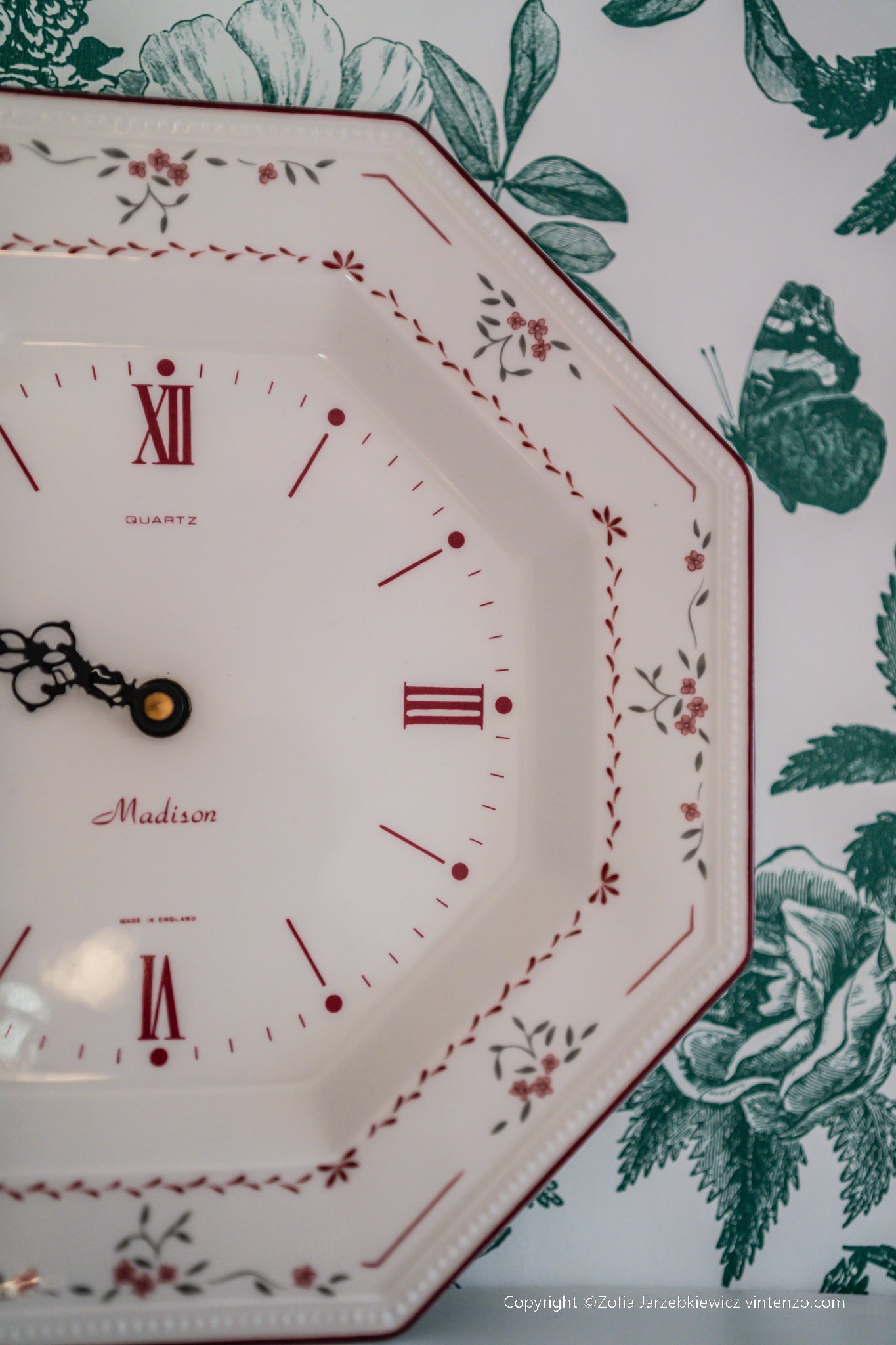 Johnson Brothers Madison Ceramic Wall Clock