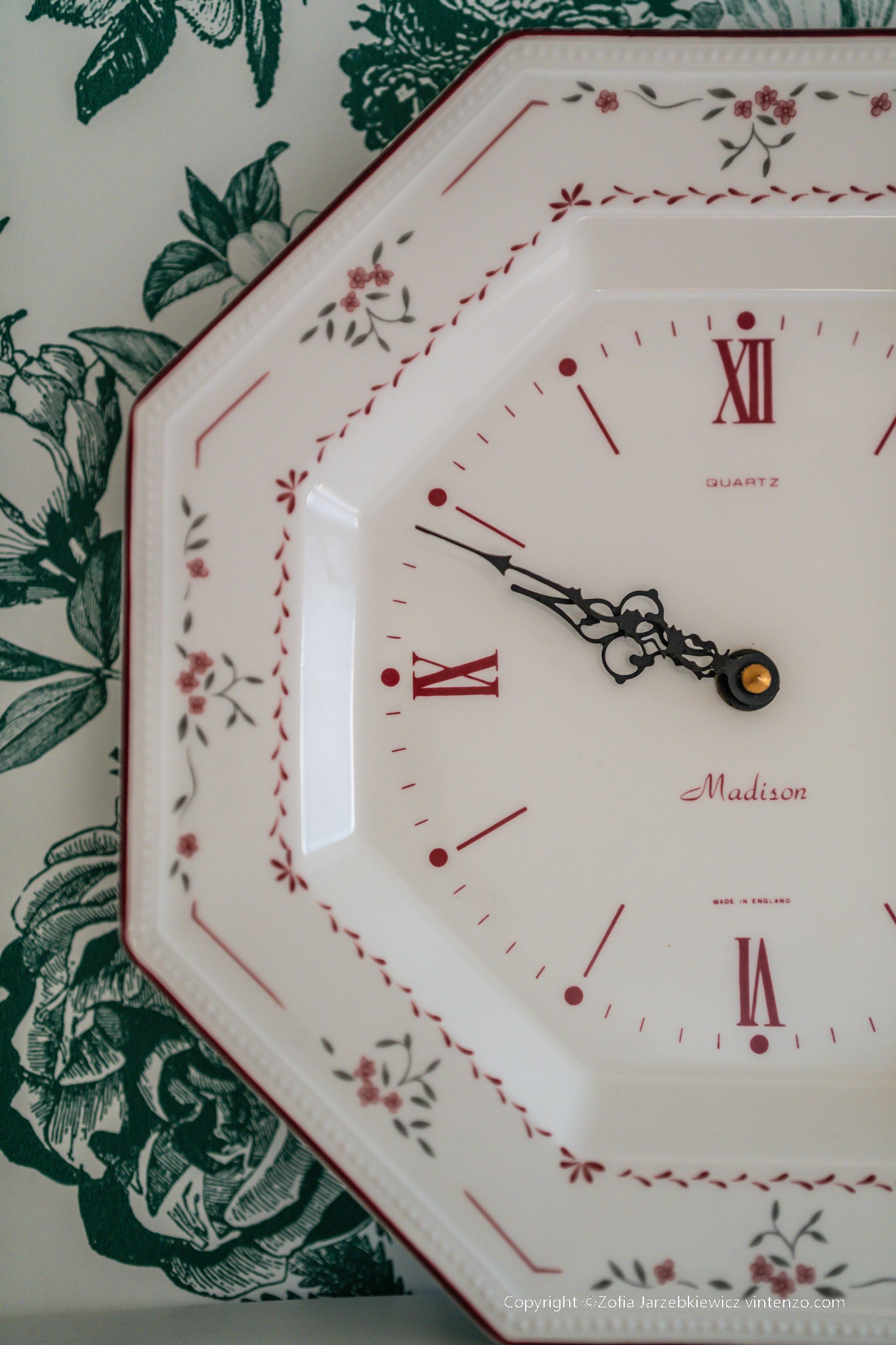 Johnson Brothers Madison Ceramic Wall Clock