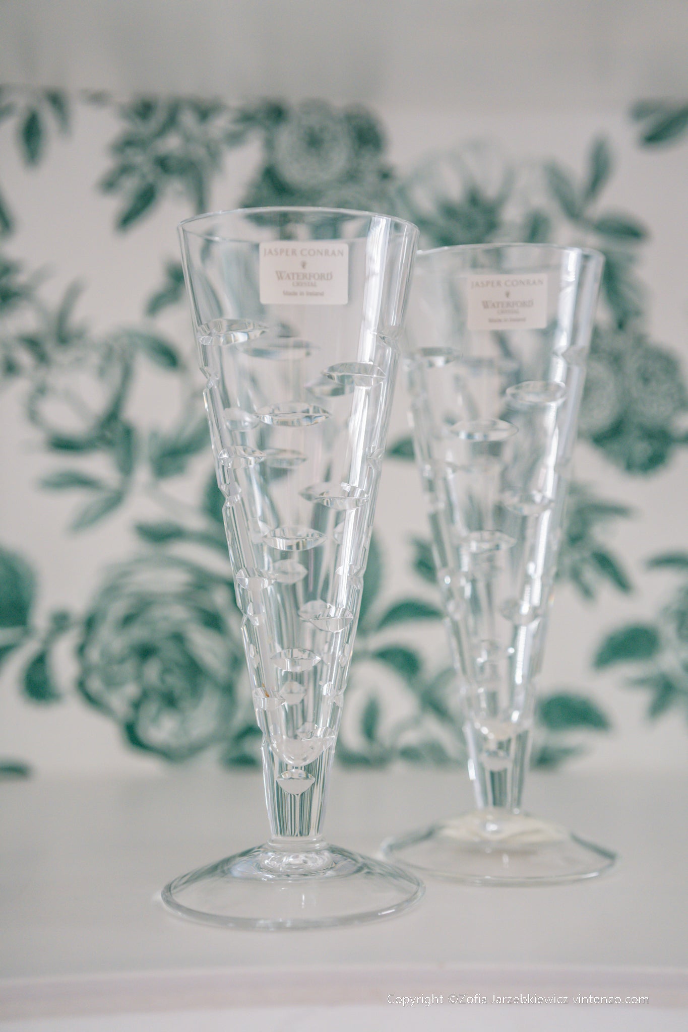 Pair of New Waterford Jasper Conran Rain Long Drinks Glasses in a Box