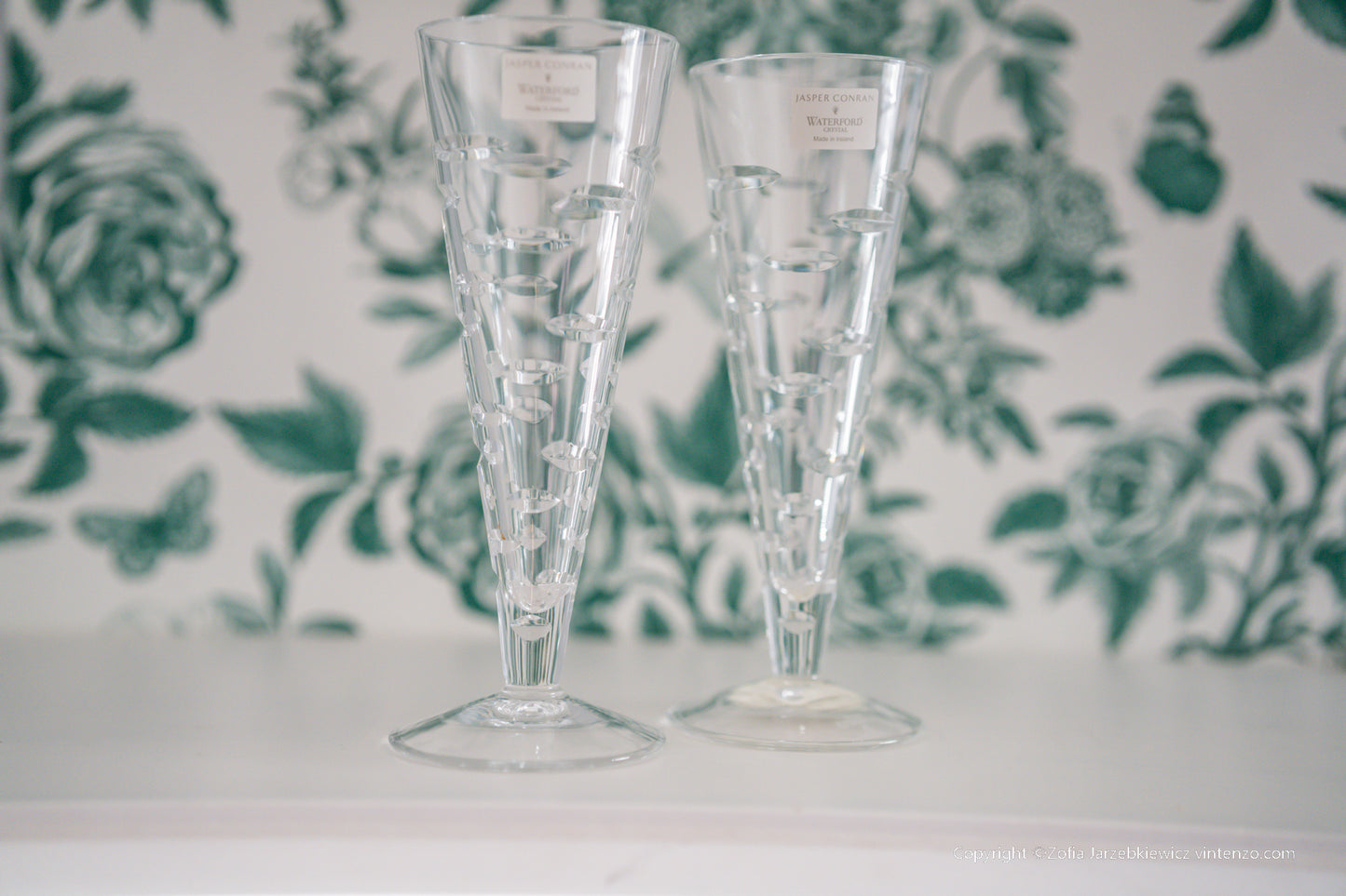 Pair of New Waterford Jasper Conran Rain Long Drinks Glasses in a Box