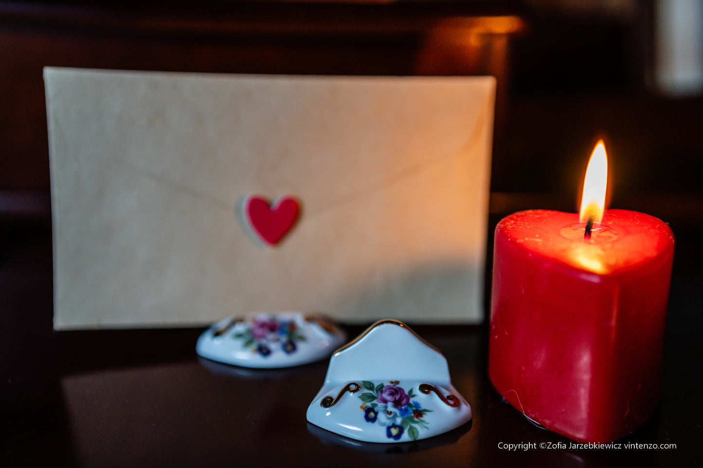 Limoges Set of 2 Porcelain Place Card Holders