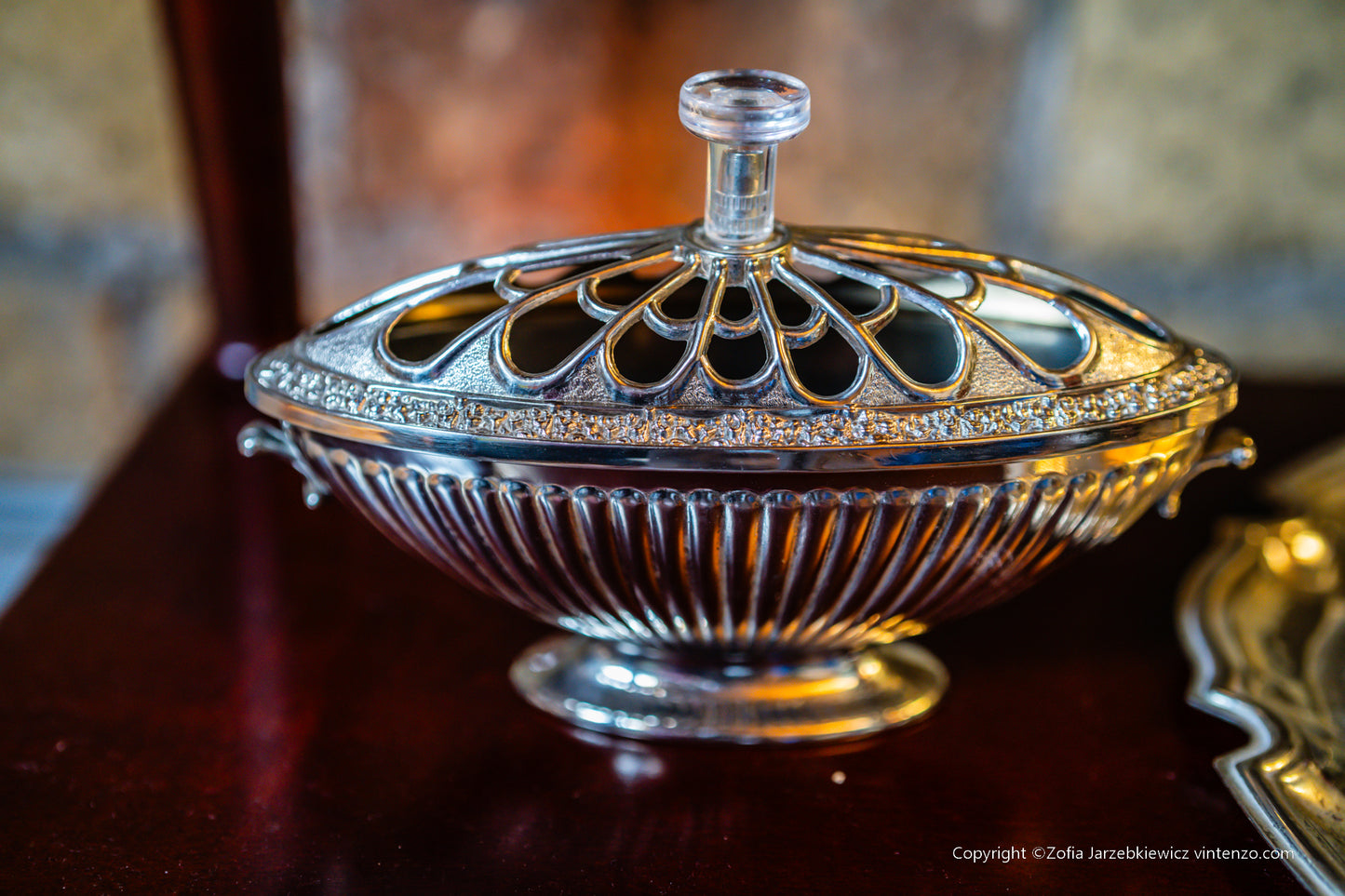 Rare Vintage Silver Plated Oval Rose Bowl