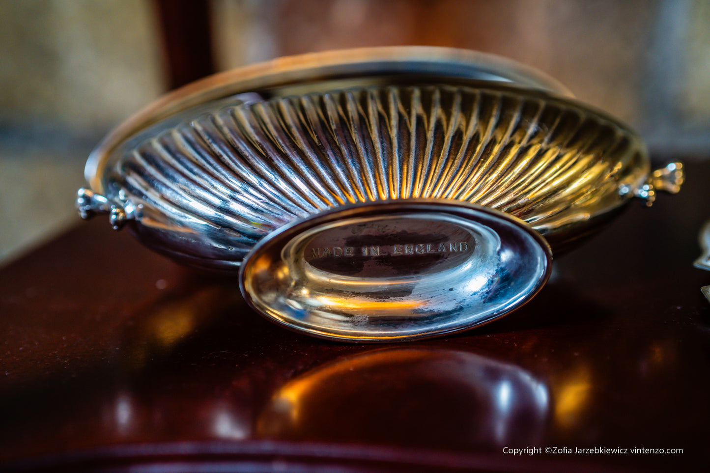 Rare Vintage Silver Plated Oval Rose Bowl