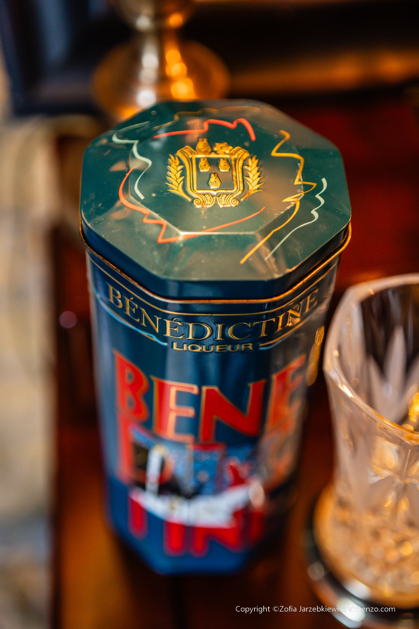 Vintage Benedictine Liqueur Collectible Tin