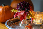 Footed crystal and silver plated  rose bowl