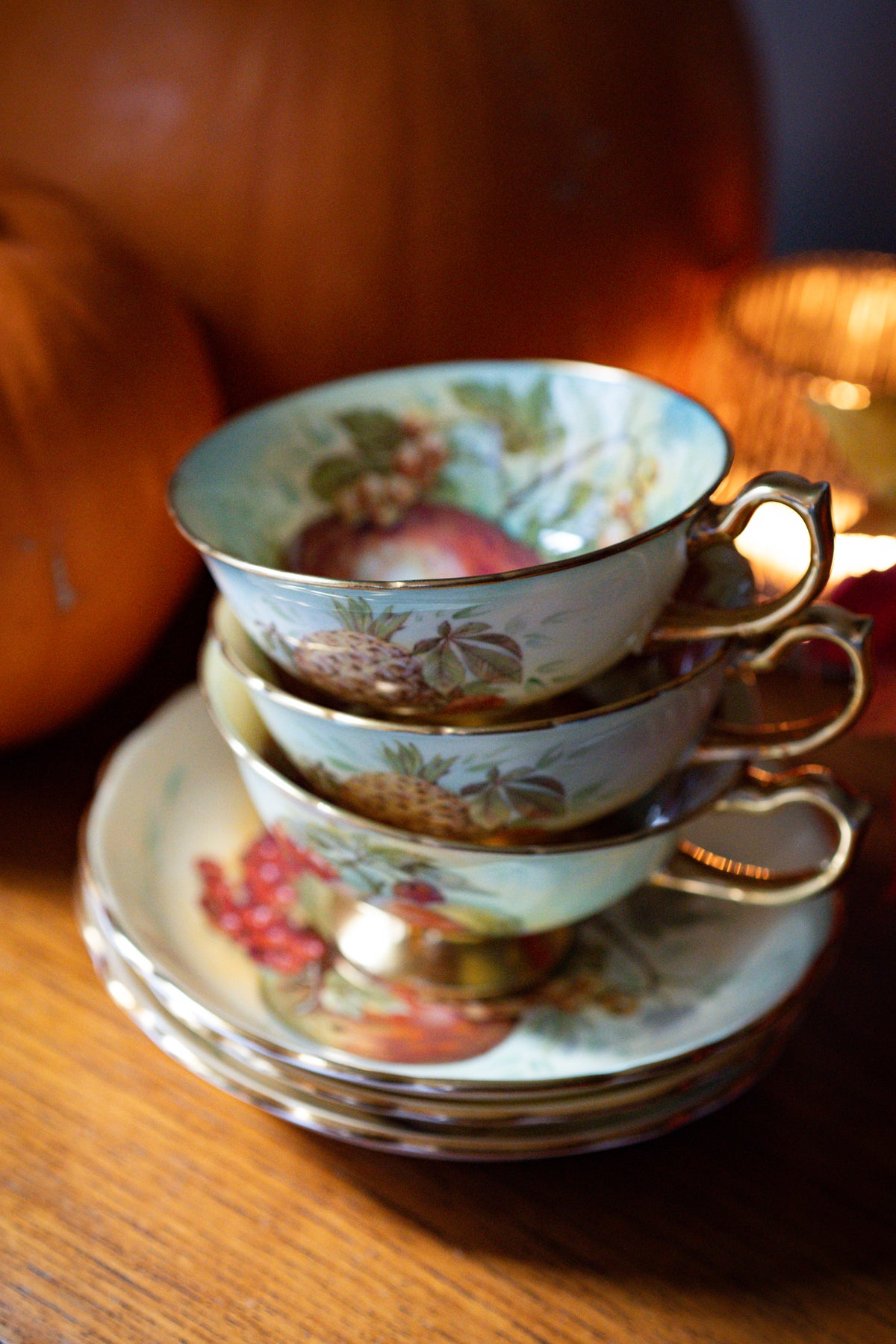 Rare Hammersley Large Cup and Saucer - pineapple