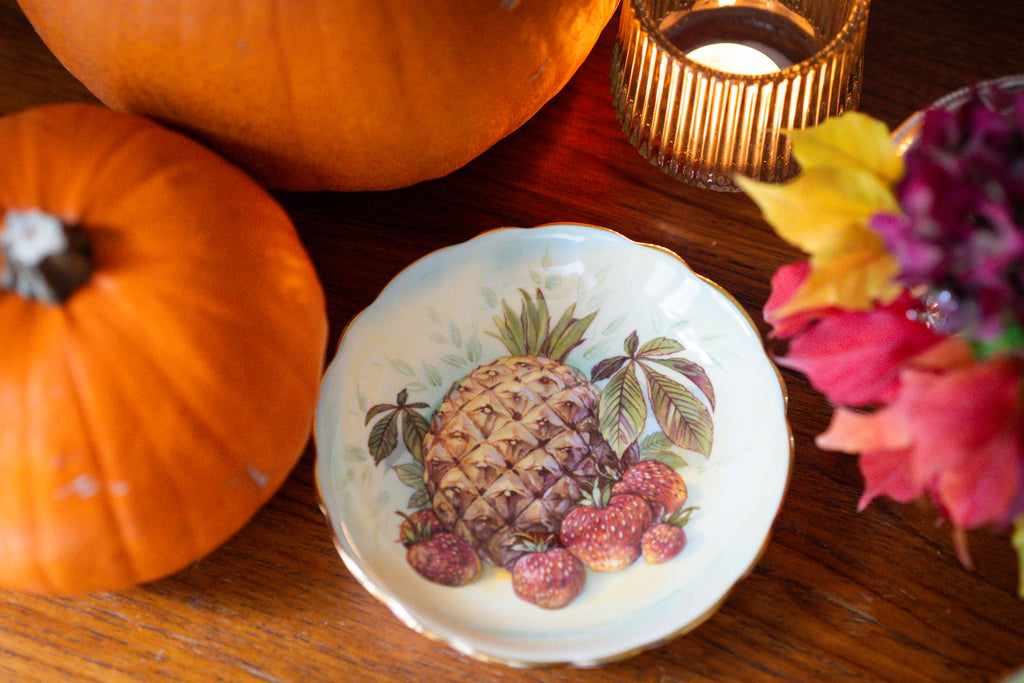 Rare Hammersley Large Cup and Saucer - pineapple