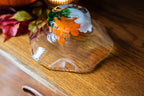 Jerpoint scalloped edge hand blown glass bowl