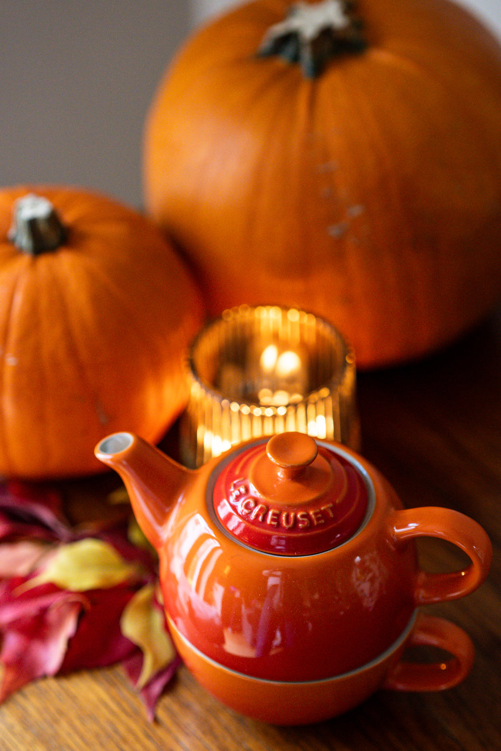 Le Creuset Tea for One Set Orange Colour