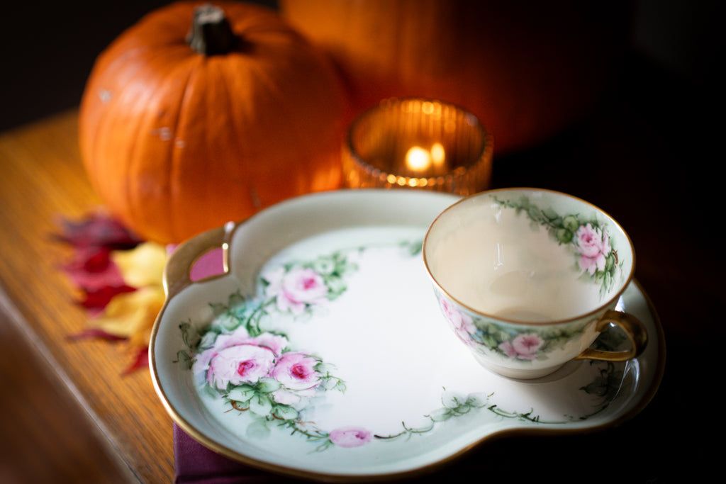 Belleek Porcelain Snack Set