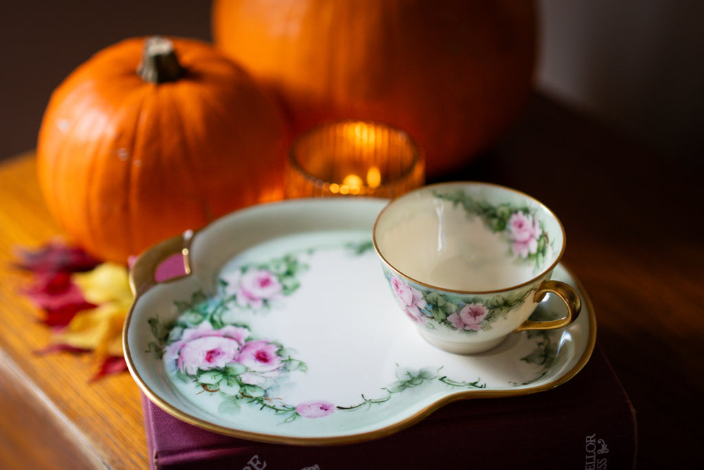 Belleek Porcelain Snack Set