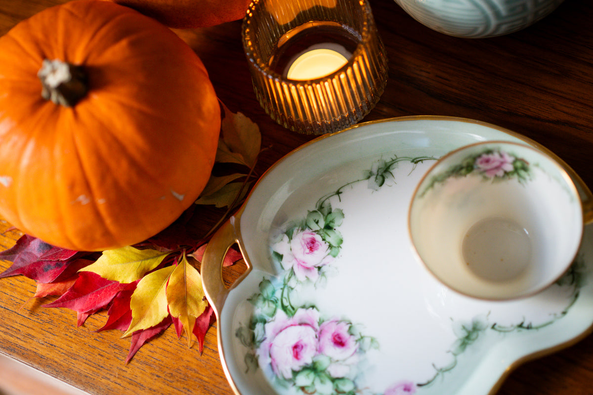 Belleek Porcelain Snack Set