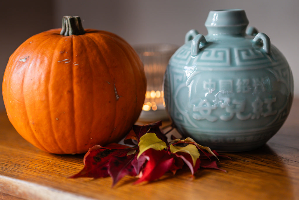 Chinese Celadon Ceramic Rice Wine Pot