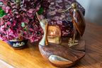 Mid Century Brass and Rosewood the duck and the ibis statue, 1960s Decor