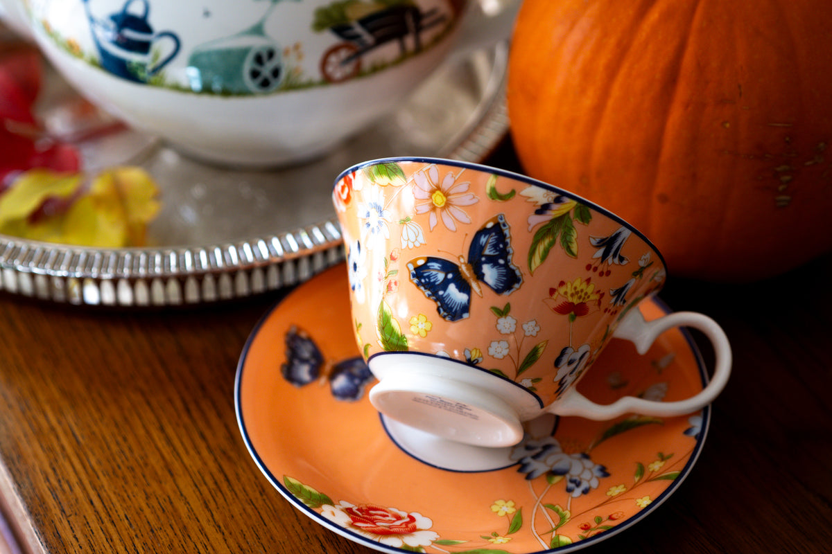 Aynsley Cottage Garden Teacup and Saucer