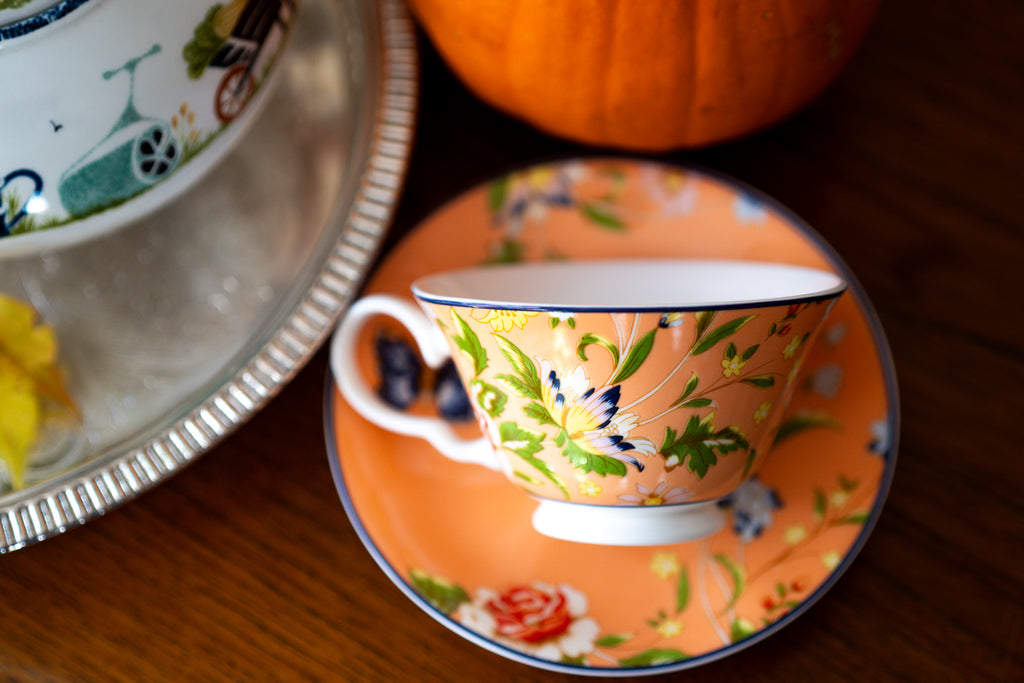 Aynsley Cottage Garden Teacup and Saucer
