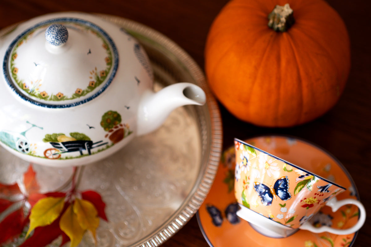 Aynsley Cottage Garden Teacup and Saucer