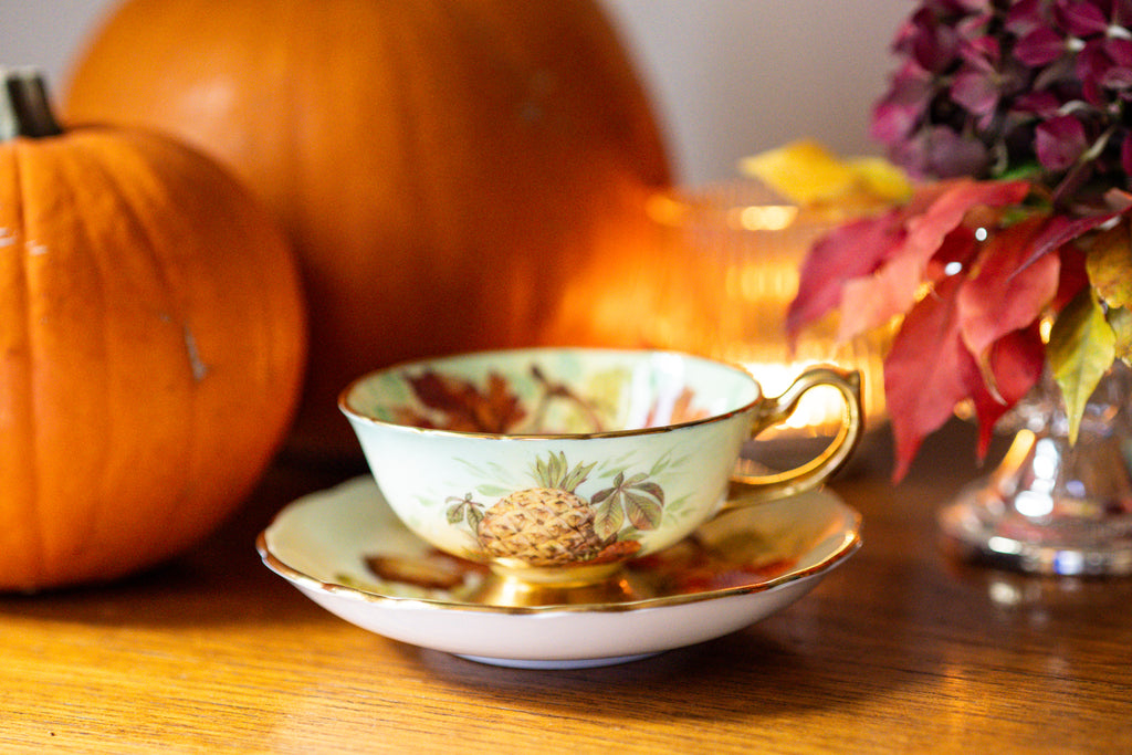 Rare Hammersley Large Cup and Saucer - grapes