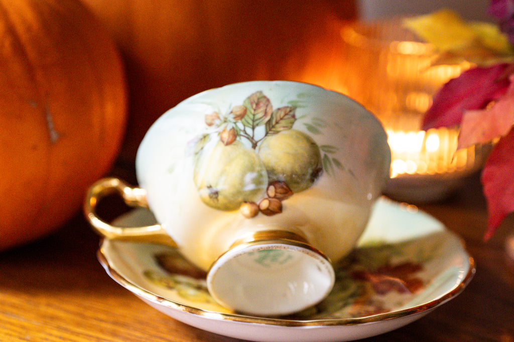 Rare Hammersley Large Cup and Saucer - grapes