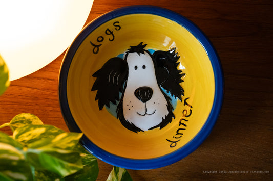 Rayware Hand Painted Dog Bowl