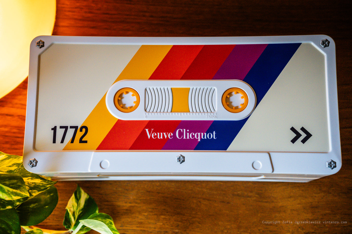 Veuve Clicquot Cassette Box Champagne Bottle Holder 1772 Retro Limited Edition