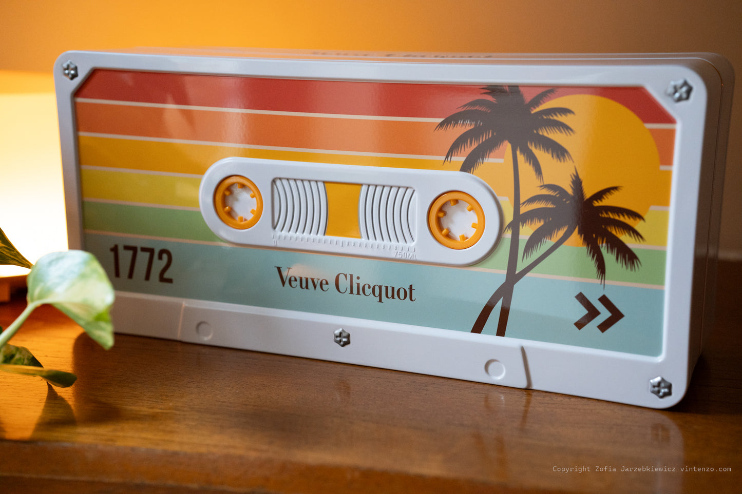 Rare Veuve Clicquot Cassette Box Champagne Bottle Holder