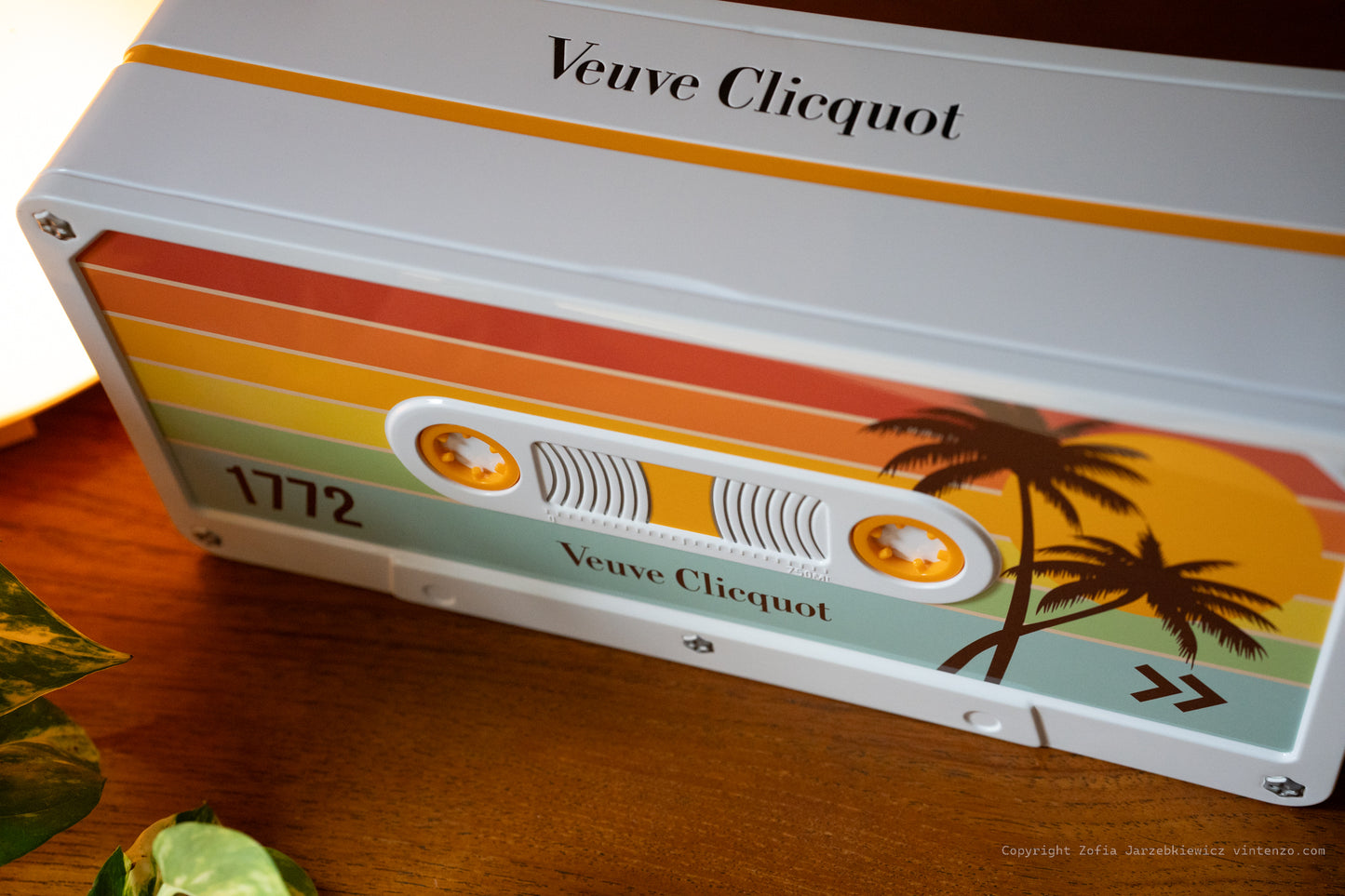 Rare Veuve Clicquot Cassette Box Champagne Bottle Holder