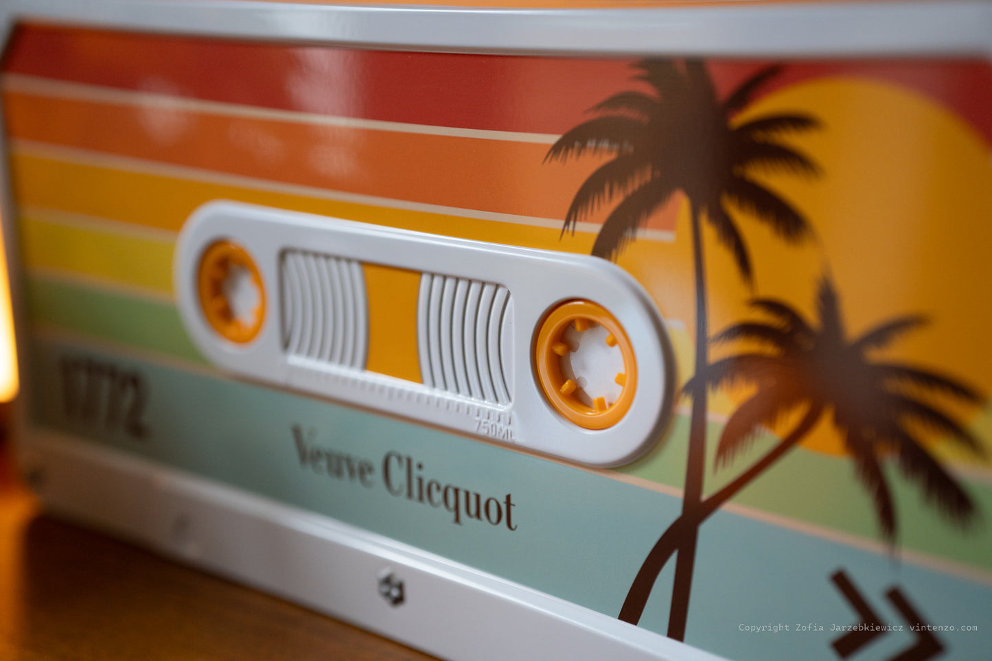 Rare Veuve Clicquot Cassette Box Champagne Bottle Holder