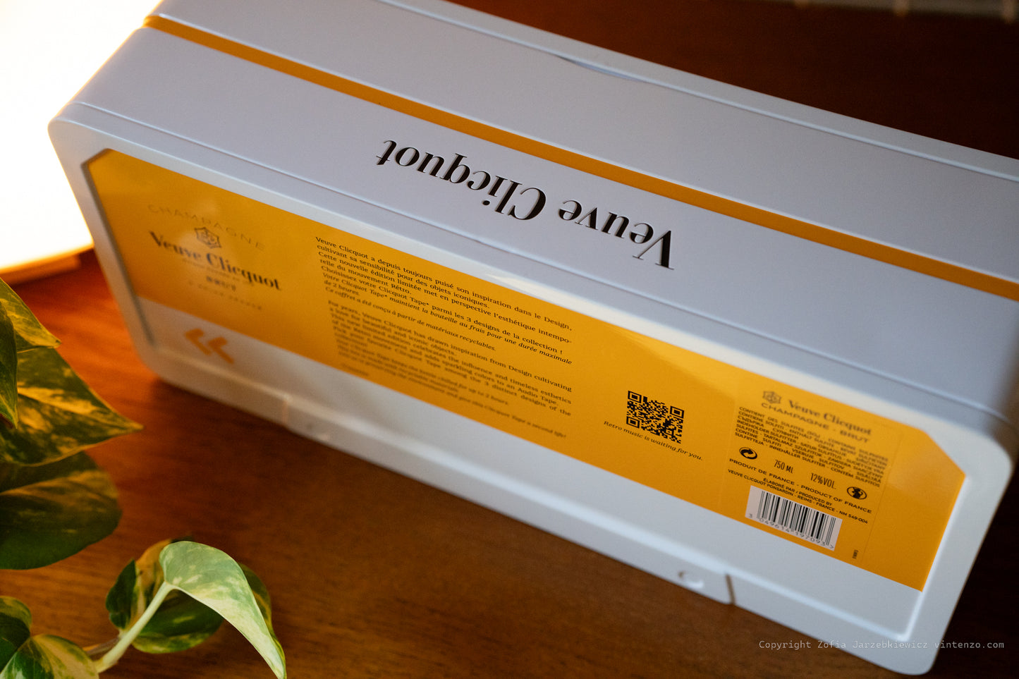 Rare Veuve Clicquot Cassette Box Champagne Bottle Holder