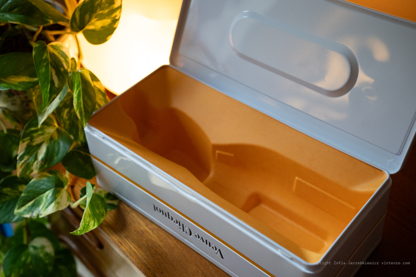 Veuve Clicquot Cassette Box Champagne Bottle Holder 1772 Retro Limited Edition-Yellow