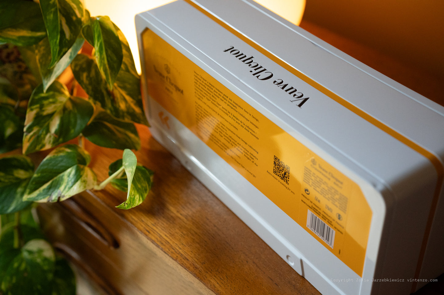 Veuve Clicquot Cassette Box Champagne Bottle Holder 1772 Retro Limited Edition-Yellow