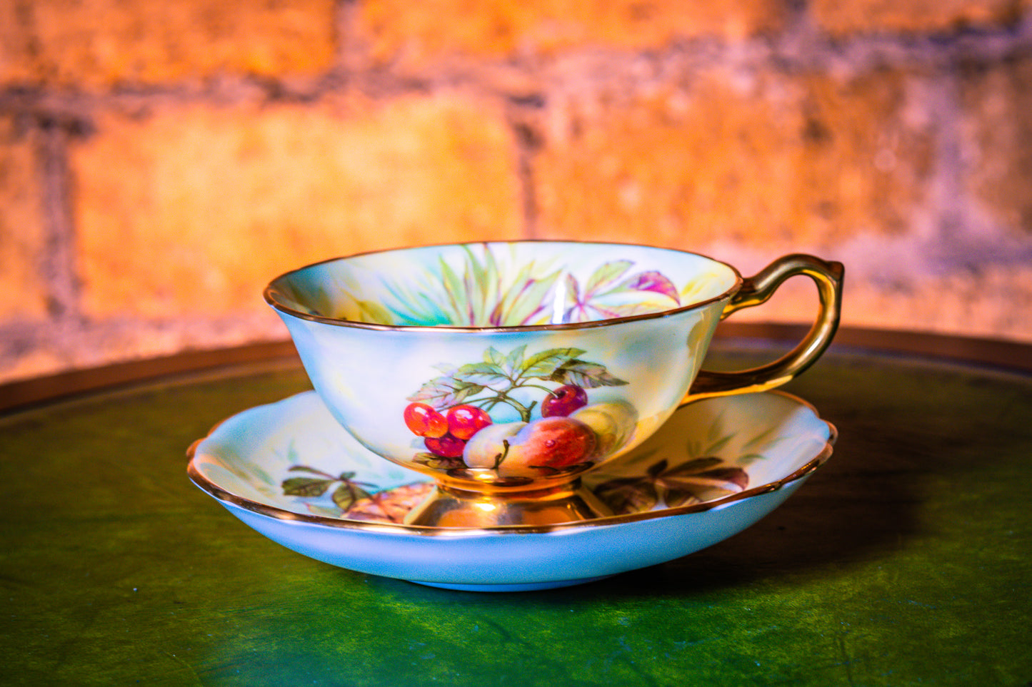 Hammersley Pineapple and Strawberries Cup and Saucer