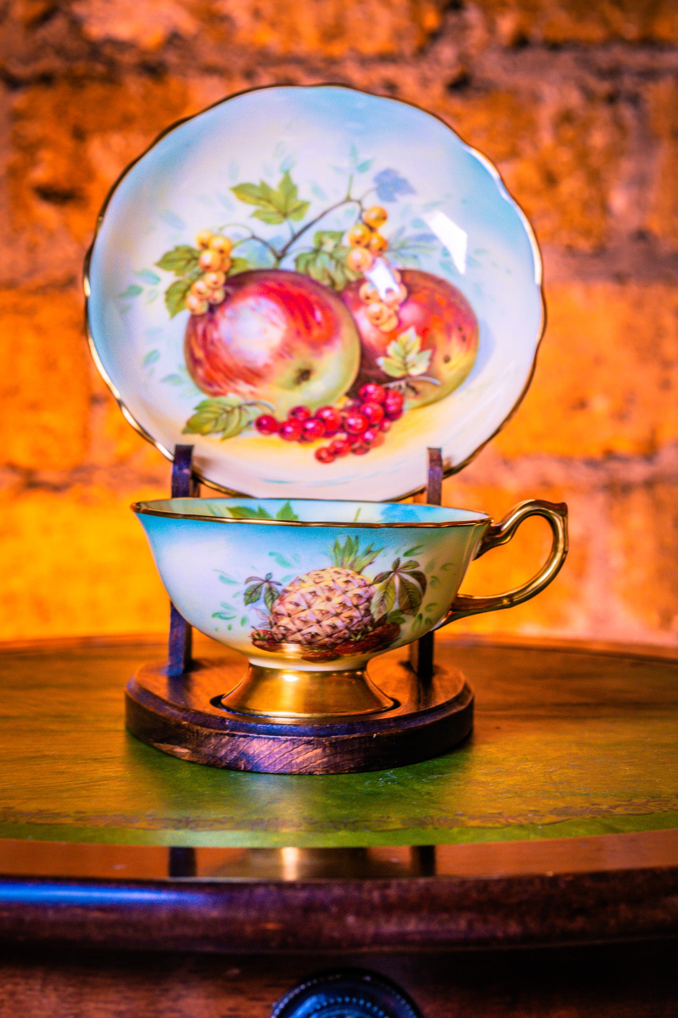 Hammersley Large Apple and Berries Cup and Saucer