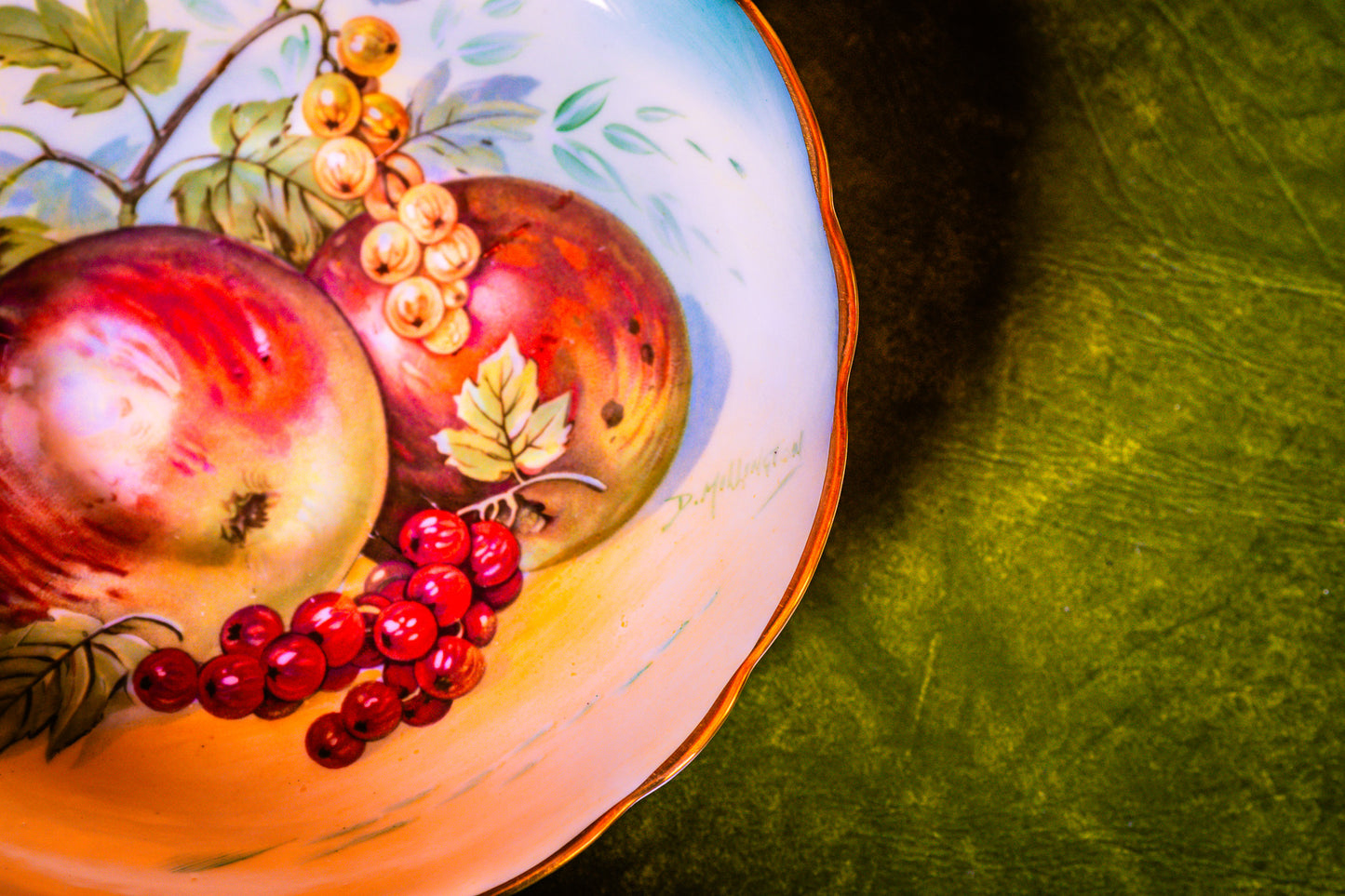 Hammersley Large Apple and Berries Cup and Saucer