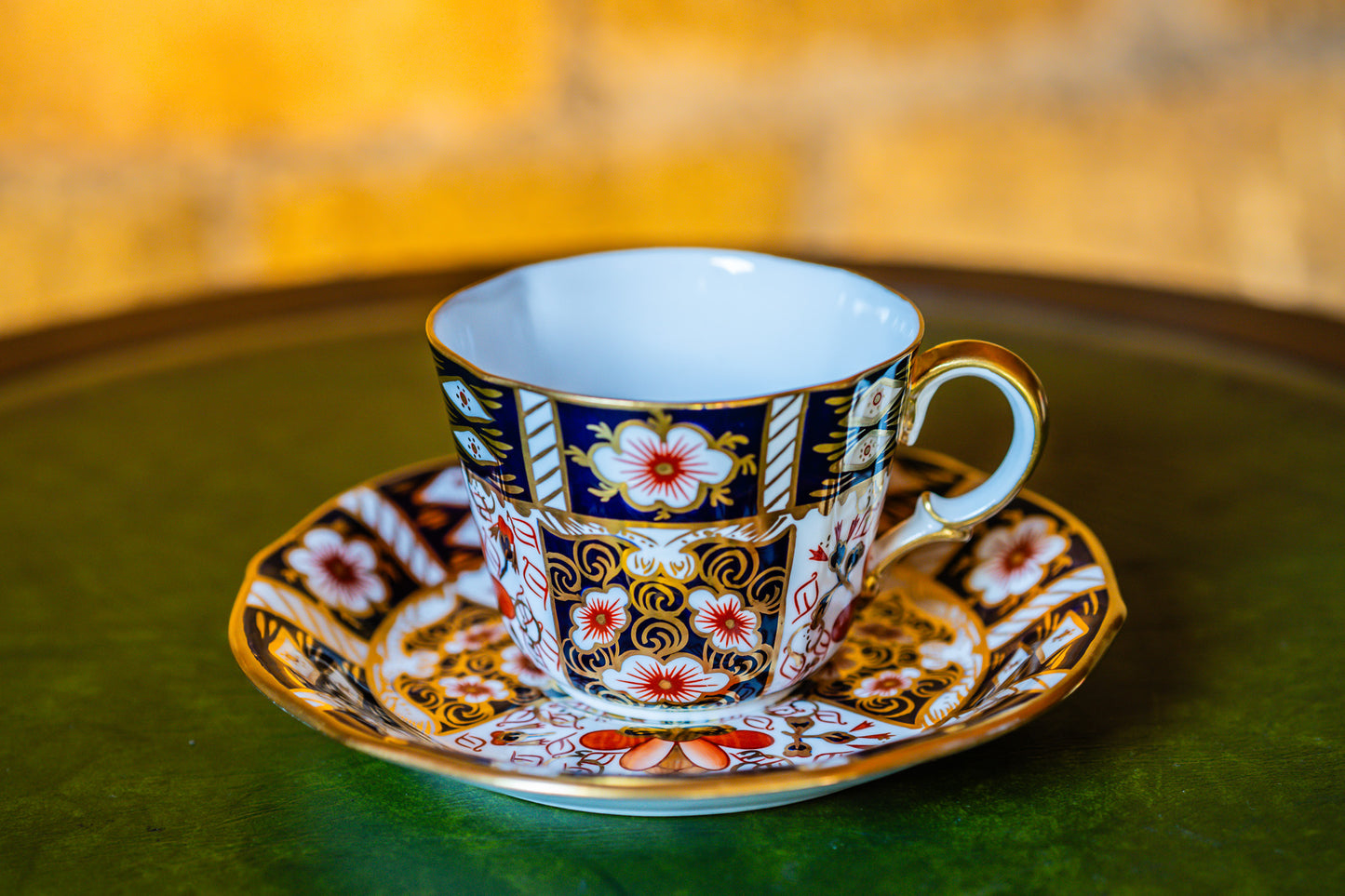 Royal Crown Derby Imari Teacup and Saucer Set Bone China England