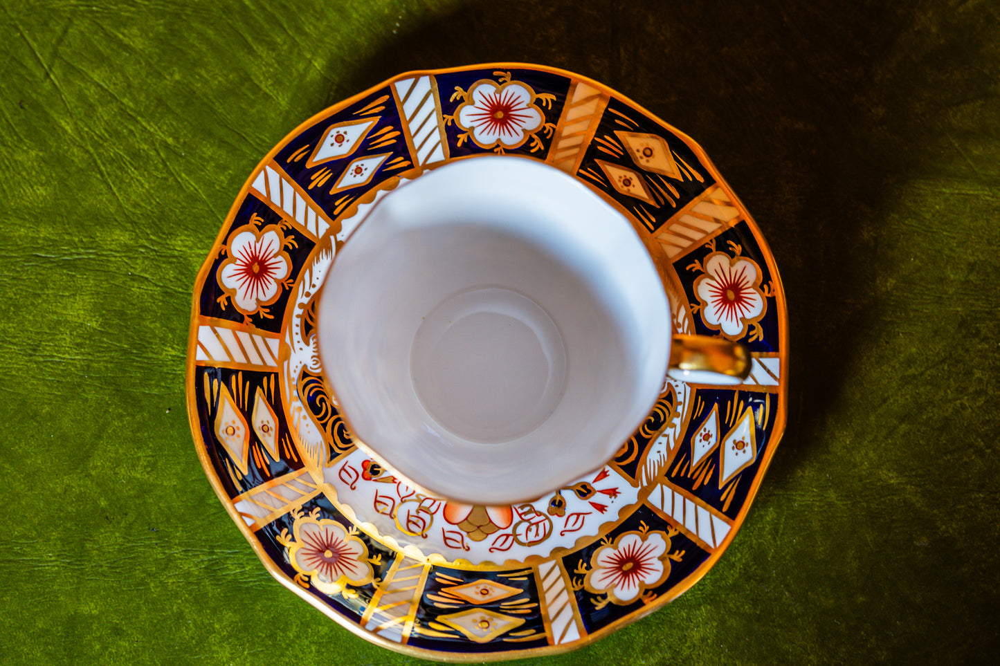 Royal Crown Derby Imari Teacup and Saucer Set Bone China England