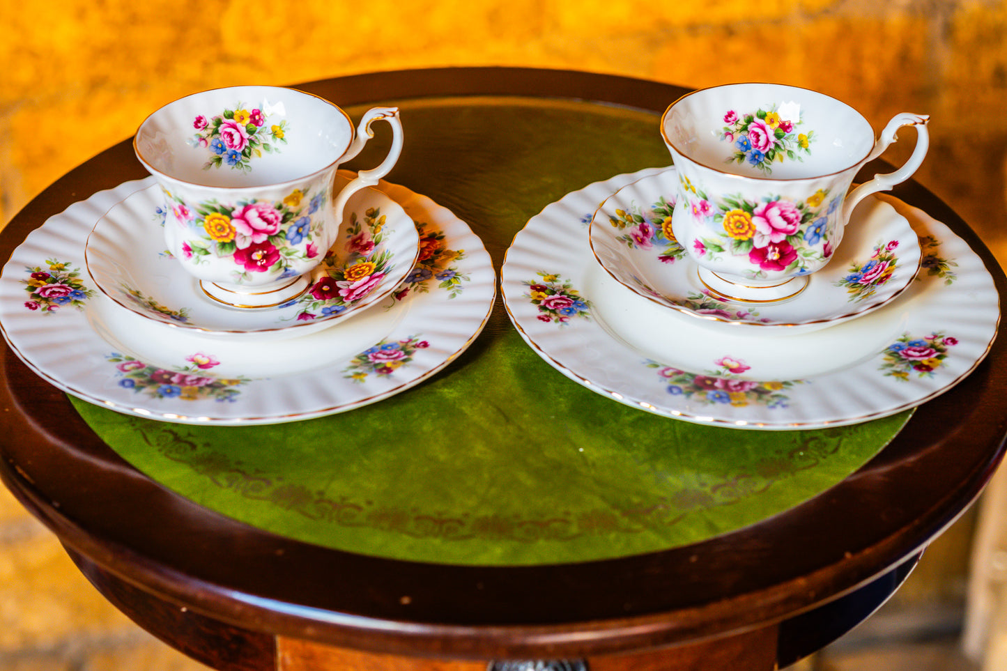 Royal Albert Chelsea Garden Trio Set- Teacup, Saucer and a Plate