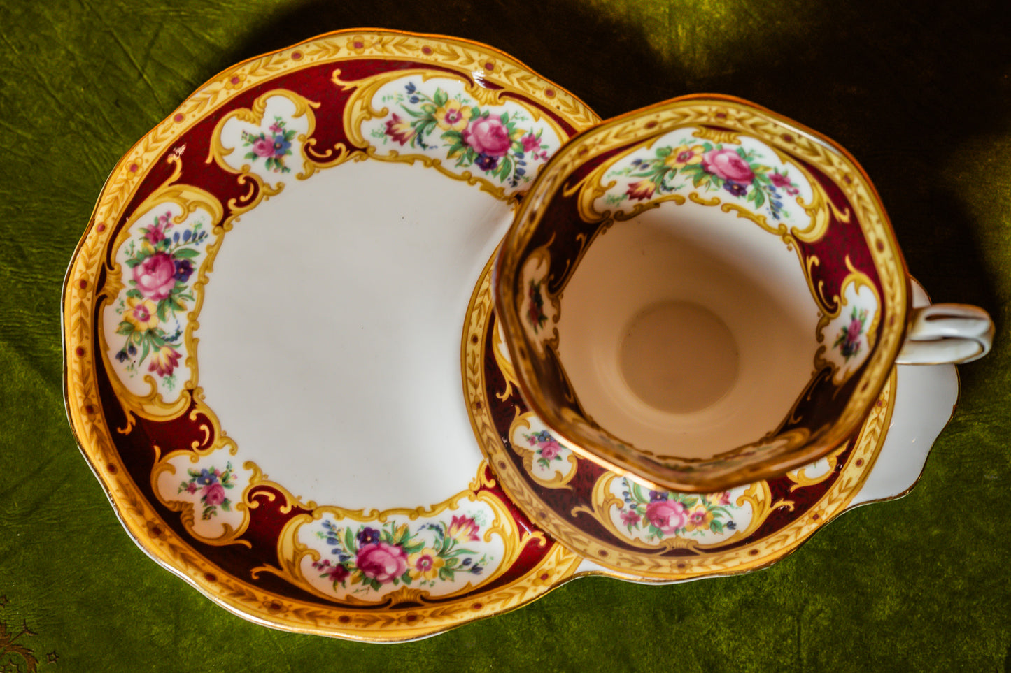 Rare Royal Albert Lady Hamilton Breakfast Set- Teacup with Saucer