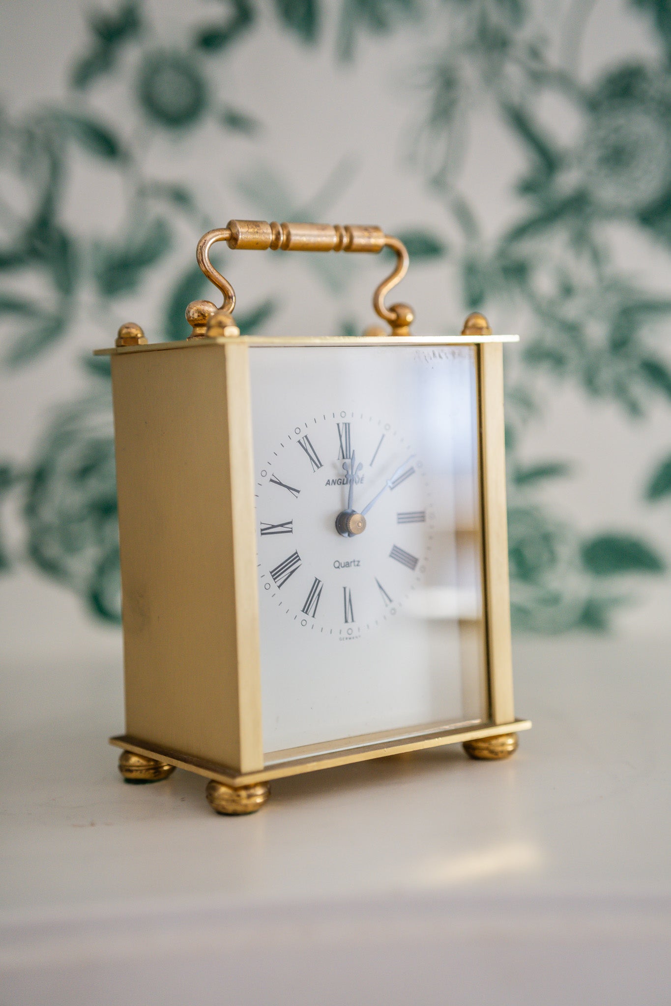 Kienzle Vintage Quartz Metal Brass Carriage Clock, Made in Germany