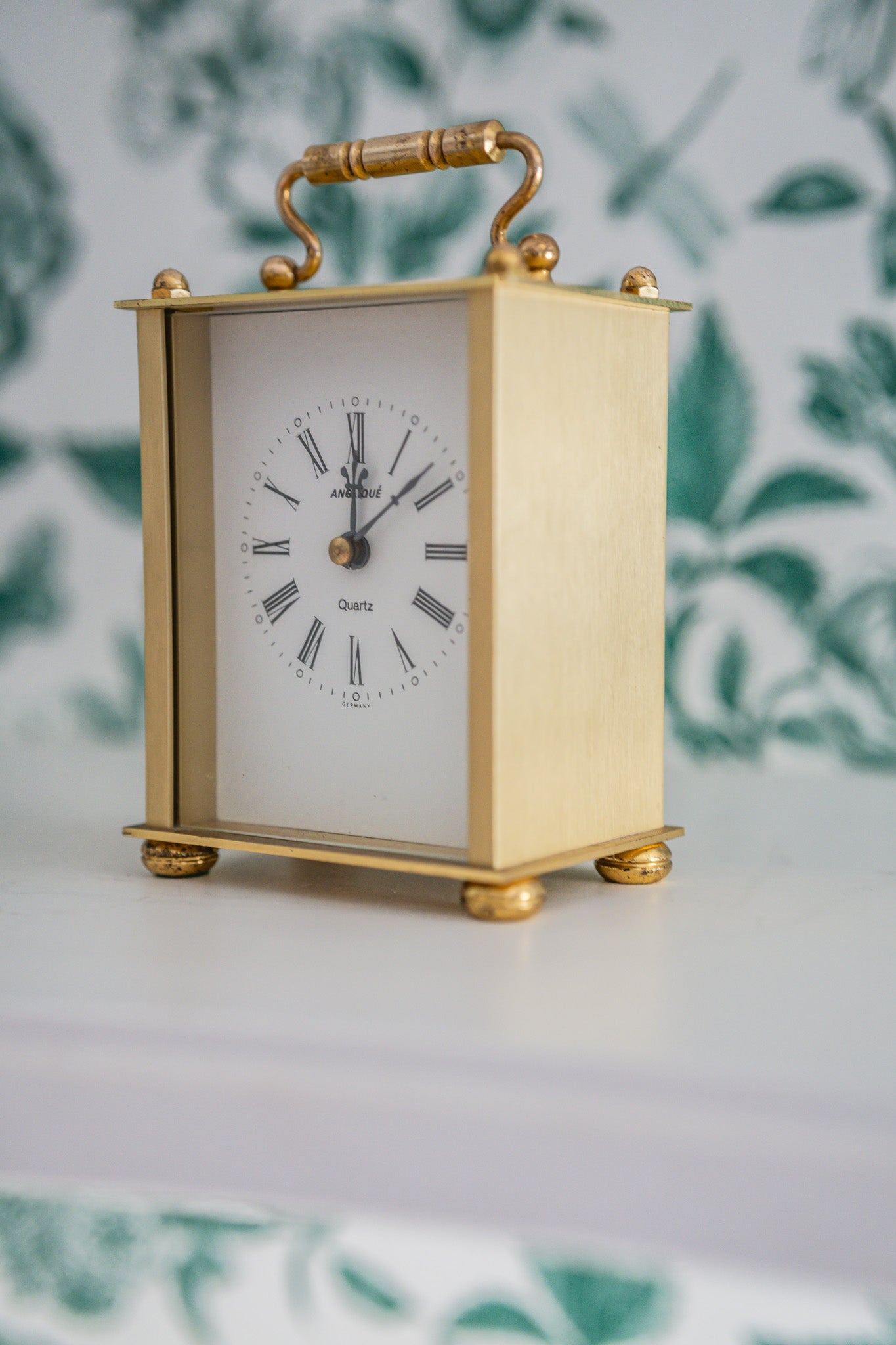 Kienzle Vintage Quartz Metal Brass Carriage Clock, Made in Germany